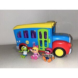 Muppet Babies Friendship School Bus Lights Sounds And 3 Figures Tested And Works